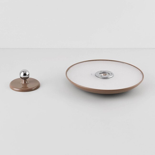 Lampe de table rechargeable Ariso taupe avec variateur tactile et couleur de lumière réglable