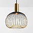 Suspension moderne Nobles noir avec métal doré, 3 lumières