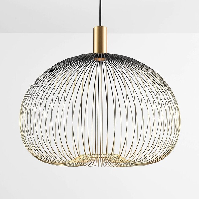Suspension Noblin Ø60 cm - métal noir et or