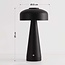 Lampe à poser champignon Soma avec variateur tactile - noire