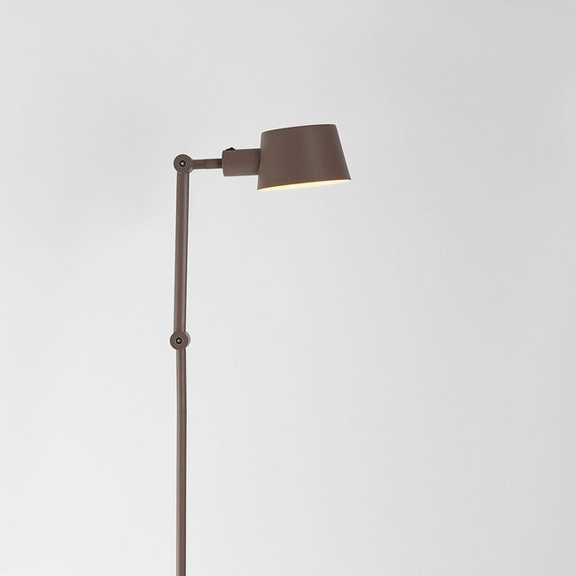 Lampadaire réglable Mella avec éclairage double face - taupe