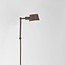Lampadaire réglable Mella avec éclairage double face - taupe