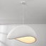 Lampe suspendue Wabi Sabi Cemento effet pierre blanche - 80 x 64 cm