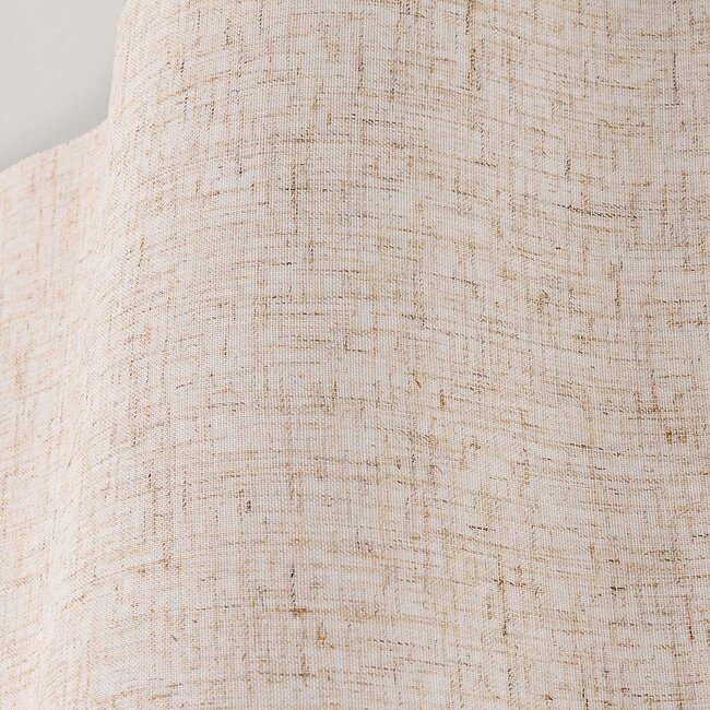 Plafonnier Hiru beige avec abat-jour en lin Ø40 cm
