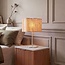 Lampe à poser Hiron beige avec abat-jour en lin