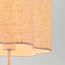Lampe à poser Hiron beige avec abat-jour en lin