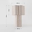 Lampe de table en lin Hiko