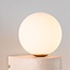 Applique Alessa - travertin (pierre naturelle) et globe en verre