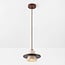 Suspension Caelio - travertin (pierre naturelle) et détail en bois
