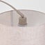 Lampadaire arc Lerava avec abat-jour en lin - beige