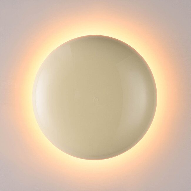 Applique murale rechargeable Ariso crème avec variateur tactile et couleur de lumière réglable