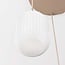 Suspension Serilda à 3 lumières - verre laiteux strié