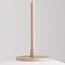 Suspension Meliora beige avec 3 abat-jours en verre nervuré