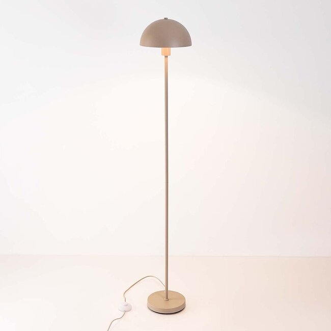 Lampadaire champignon Sorai en métal - beige