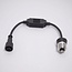 Adaptateur de raccordement E27 noir pour éclairage de Noël