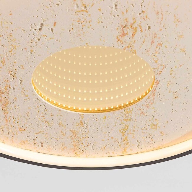 Plafonnier Phobos dimmable à 3 étapes LED - noir et beige