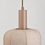 Suspension Syvra 3 lumières en tissu - taupe