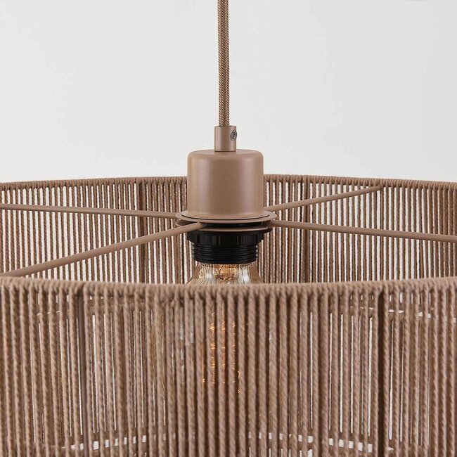 Suspension Verna à 3 couches en corde de coton naturel