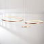 Lampe suspendue design Seluna avec trois anneaux à 3 niveaux de gradation