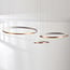 Lampe suspendue design Seluna avec trois anneaux à 3 niveaux de gradation