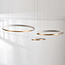Suspension design Seluna avec trois anneaux LED dimmables à 3 niveaux