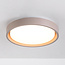 Plafonnier Ricardo en taupe à LED intégrée Ø31 cm, variateur à 3 niveaux