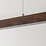 Suspension Elan LED aspect bois foncé, variateur à 3 niveaux