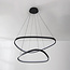 Dimmable design à 3 étapes Nivara avec double anneaux LED en noir
