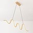 Suspension design dimmable à 3 étapes Ariana en beige chaud avec éclairage LED ondulé