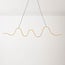 Suspension design dimmable à 3 étapes Ariana en beige chaud avec éclairage LED ondulé