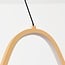 Suspension design dimmable à 3 étapes Ariana en beige chaud avec éclairage LED ondulé
