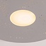Plafonnier Lyra en gris, variateur à 3 niveaux
