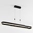Suspension Lilia - noir avec LED à intensité variable sur 3 niveaux