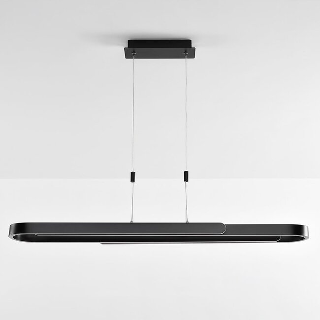 Suspension Lilia - noir avec LED à intensité variable sur 3 niveaux