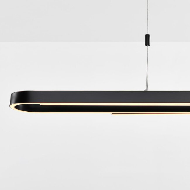 Suspension Lilia - noir avec LED à intensité variable sur 3 niveaux