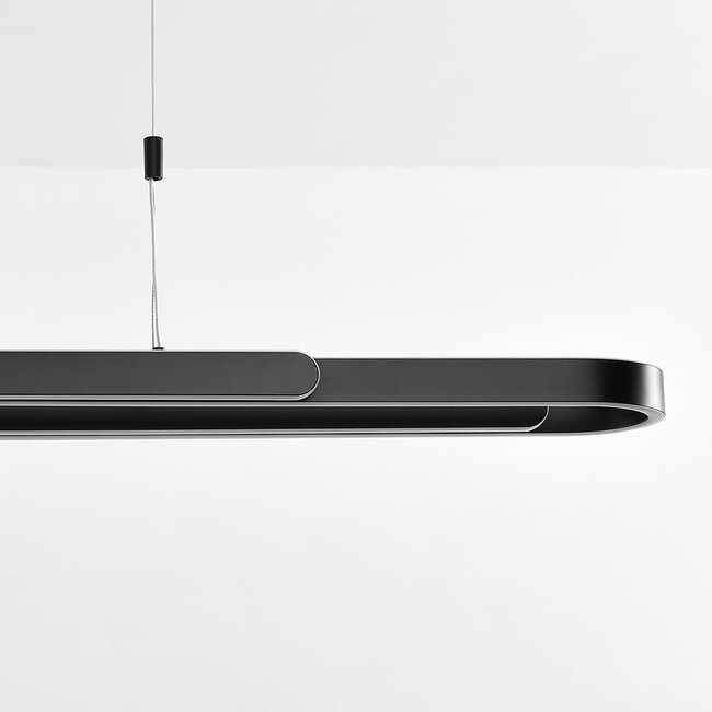 Suspension Lilia - noir avec LED à intensité variable sur 3 niveaux