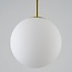 Suspension Signe dorée avec verre blanc opalin - intensité variable à 3 niveaux, 2700K