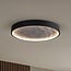 Plafonnier 3 lumières Cercul dimmable - effet pierre noir et gris Ø40, 18W