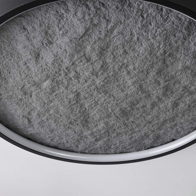 Plafonnier 3 lumières Cercul dimmable - effet pierre noir et gris Ø40, 18W