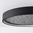 Plafonnier 3 lumières Cercul dimmable - effet pierre noir et gris Ø40, 18W