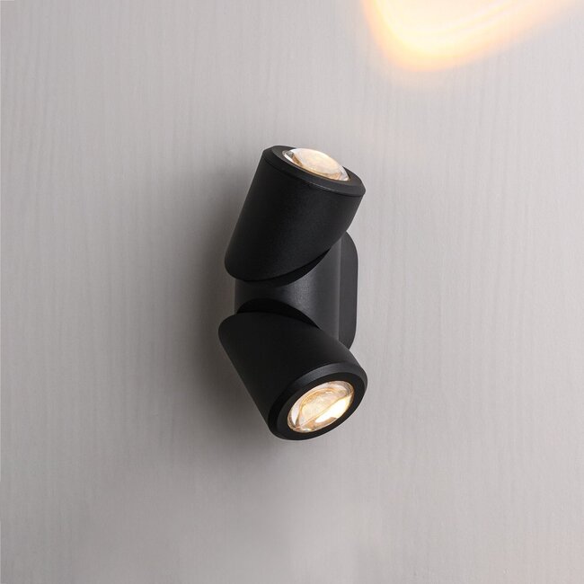 Applique d'extérieur Soria LED up & down en noir