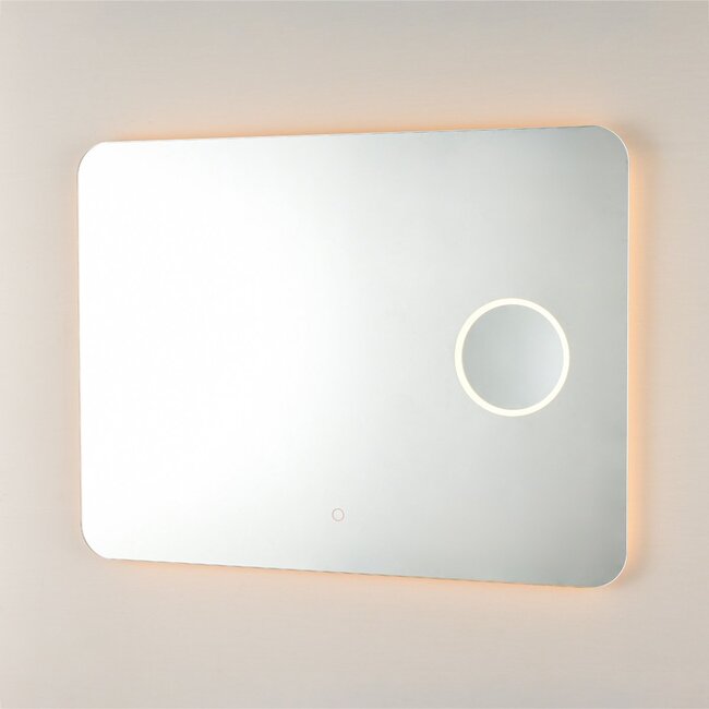 Miroir de salle de bain Sari avec LED réglable, variateur tactile et chauffage – 60x80 cm