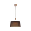Suspension moderne nickel satiné gradation à 3 niveaux LED - Hazel