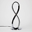 Lampe de table design Infinita en chrome à LED intégrées