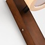 Applique murale réglable Flawe avec LED intégrée et travertin (pierre naturelle) et bois