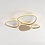 Plafonnier design Lirina avec LED intégrée, dimmable à 3 étapes - beige sable