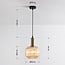 Suspension Sita - globe large en verre nervuré