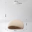 Suspension Wabi Sabi Urban Stone à motif pierre beige sable - 50 x 34 cm