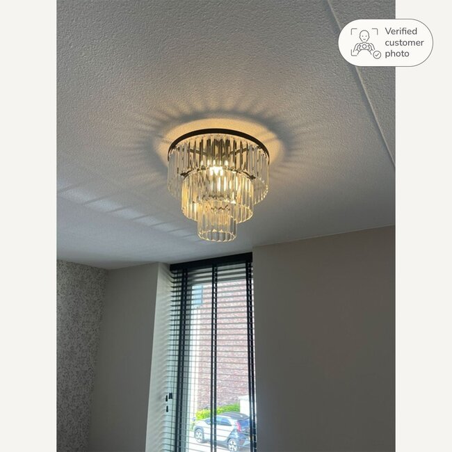 Plafonnier luxueux avec verre transparent - Royce
