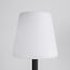 Lampe de table solaire Lucen à pied en métal, LED intégrée